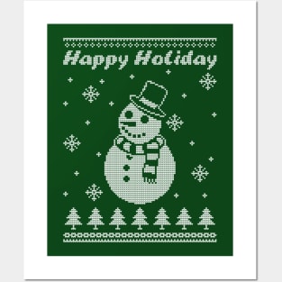 Happy Snowman Posters and Art